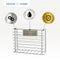 Self Adhesive Kitchen Cupboard Storage Basket – Chrome Finish