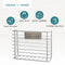 Self Adhesive Kitchen Cupboard Storage Basket – Chrome Finish