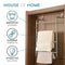 4 Tier Over Door Towel Rail in Silver – Clothes Hanging Rack with Non-Slip Feet