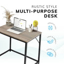 Grey Small Computer Desk 80cm – Compact Home Office, Gaming & Study Table