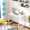 White Small Computer Desk 80cm – Compact Home Office, Gaming & Study Table