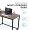 Rustic Brown Small Computer Desk 80cm – Compact Home Office, Gaming & Study Table
