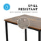 Rustic Brown Small Computer Desk 80cm – Compact Home Office, Gaming & Study Table