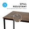 Rustic Brown Computer Desk 120cm – Large Home Office, Gaming & Study Table with Black Frame