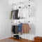 Floor to Ceiling Double Telescopic Wardrobe Organiser – 2 Tier Hanging Clothes Rack