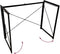 Folding Desk Table with Black Desktop & Metal Frame – 100 x 50 x 75 cm