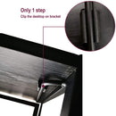 Folding Desk Table with Black Desktop & Metal Frame – 100 x 50 x 75 cm