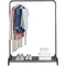 Garment Rack Clothes Rail Stand with Shoe Shelf – Adjustable Feet and Anti-Slip Bar Ends