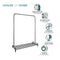 Garment Rack Clothes Rail Stand with Shoe Shelf – Adjustable Feet and Anti-Slip Bar Ends