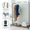 Garment Rack Clothes Rail Stand with Shoe Shelf – Adjustable Feet and Anti-Slip Bar Ends