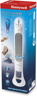 Honeywell QuietSet Tower Fan with Remote Control, White HYF260E [Energy Class A++]