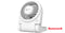 Honeywell Turbo On The Go USB Desk Fan - White