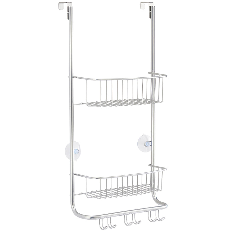 Over Door Hanging Shower Caddy – 2 Tier Rust-Resistant Bathroom Organiser with Nano Coating