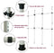 Floor to Ceiling Triple Telescopic Wardrobe Organiser – 2 Tier Hanging Clothes Rack