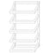 Wall Mounted Towel Holder – 5 Rail Black Bathroom Storage Rack