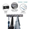 Black Wooden Coat Rack – 6 Double Hooks, Wall or Door Mountable