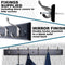 Black Wooden Coat Rack – 6 Double Hooks, Wall or Door Mountable