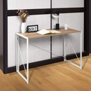 Folding Desk Table with White Powder Coated Frame – 100 x 50 x 75 cm
