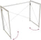 Folding Desk Table with White Powder Coated Frame – 100 x 50 x 75 cm