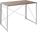Folding Desk Table with White Powder Coated Frame – 100 x 50 x 75 cm