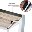 Folding Desk Table with White Powder Coated Frame – 100 x 50 x 75 cm