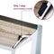 Folding Desk Table with White Powder Coated Frame – 100 x 50 x 75 cm