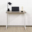 Folding Desk Table In White Powder Coating - 80 x 45 x 74cm