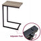 C Shaped Side Table Black Powder Coating