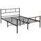 Metal Scroll Design Bed Frame in Black