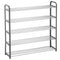 5 Tier Shoe Storage Rack - Black or Grey