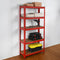 Heavy Duty Steel & MDF 5 Tier Racking Shelf in Red