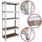 Heavy Duty Steel & MDF 5 Tier Galvanized Racking Shelf