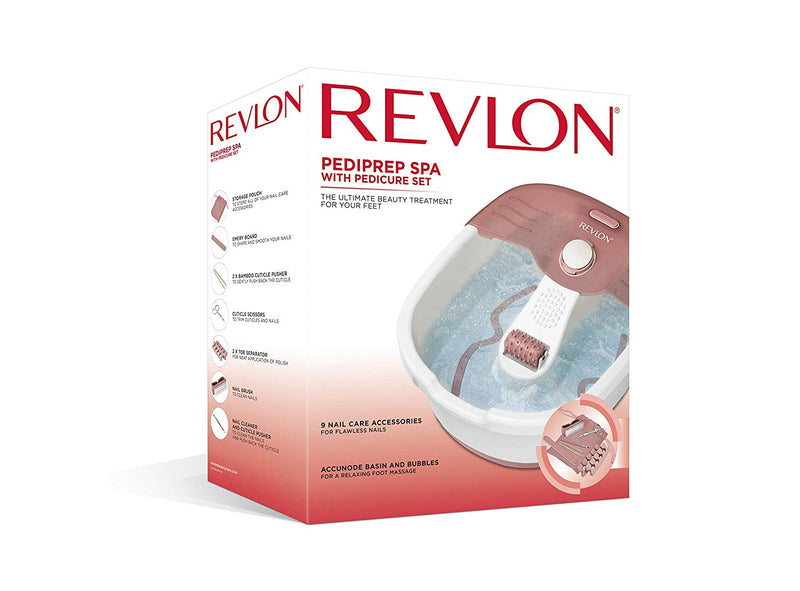 Revlon Pediprep Foot Spa and Pedicure Set with Nine Accessories