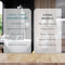 Self Adhesive 2 Tier Aluminium Shower Caddy – Wall Mounted with Bottom Hooks