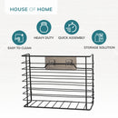 Self Adhesive Kitchen Cupboard Storage Basket – Black