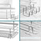 Set of 2 Stainless Steel Self-Adhesive Shower Caddies – Rust-Resistant Wall Storage