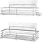 Set of 2 Stainless Steel Self-Adhesive Shower Caddies – Rust-Resistant Wall Storage