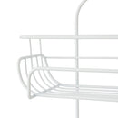 Shower Caddy in White Nano Powder Coating 3 Tier Hanging