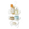 Shower Caddy in White Nano Powder Coating 3 Tier Hanging