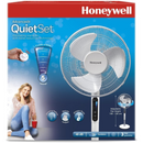 Honeywell Advanced QuietSet Oscillating Stand Fan (5 Speed Settings, Timer Function, Oscillating 70°, Height Adjustment, Remote Control, Easy to Use) HSF600W
