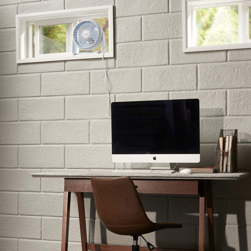 White Honeywell Turbo Fan Wall Mountable 3 Speed Home Office Desk Fan