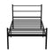 Single Metal Bed Frame Extra Strong Stylish Modern Bedroom Storage Sturdy Design