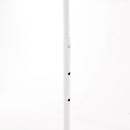 Heavy Duty White Clothes Rail – Adjustable Width & Height with Shelf and Locking Wheels