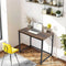 Rustic Brown Small Computer Desk 80cm – Compact Home Office, Gaming & Study Table