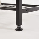 Double Hanging Clothes Rail with Shelves & Shoe Storage – Black Metal, 6 Shelves