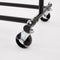 Heavy Duty Black Clothes Rail – Adjustable Width & Height with Shelf and Locking Wheels