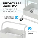 3‑Tier White Storage Trolley on Wheels – Versatile Organiser for Kitchen, Bathroom, Office or Bedroom