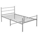Single Metal Bed Frame Extra Strong Stylish Modern Bedroom Storage Sturdy Design