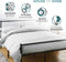 Metal Bed Frame Modern Design Single, Double, King, Extra Strong Black Finish Sturdy & Durable