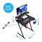 Gaming Desk with Monitor Stand Carbon Fibre Top Black 80cm